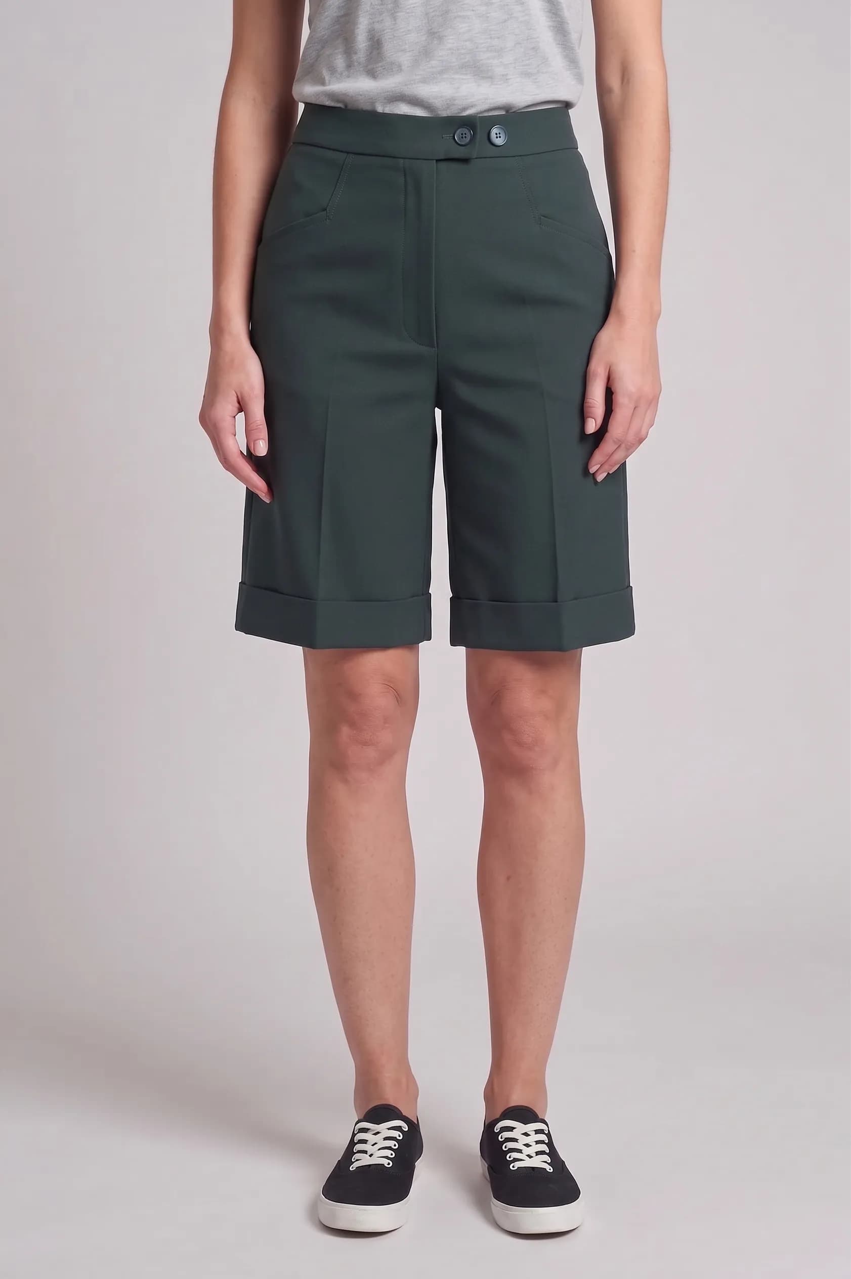 Asymmetric Waist Shorts