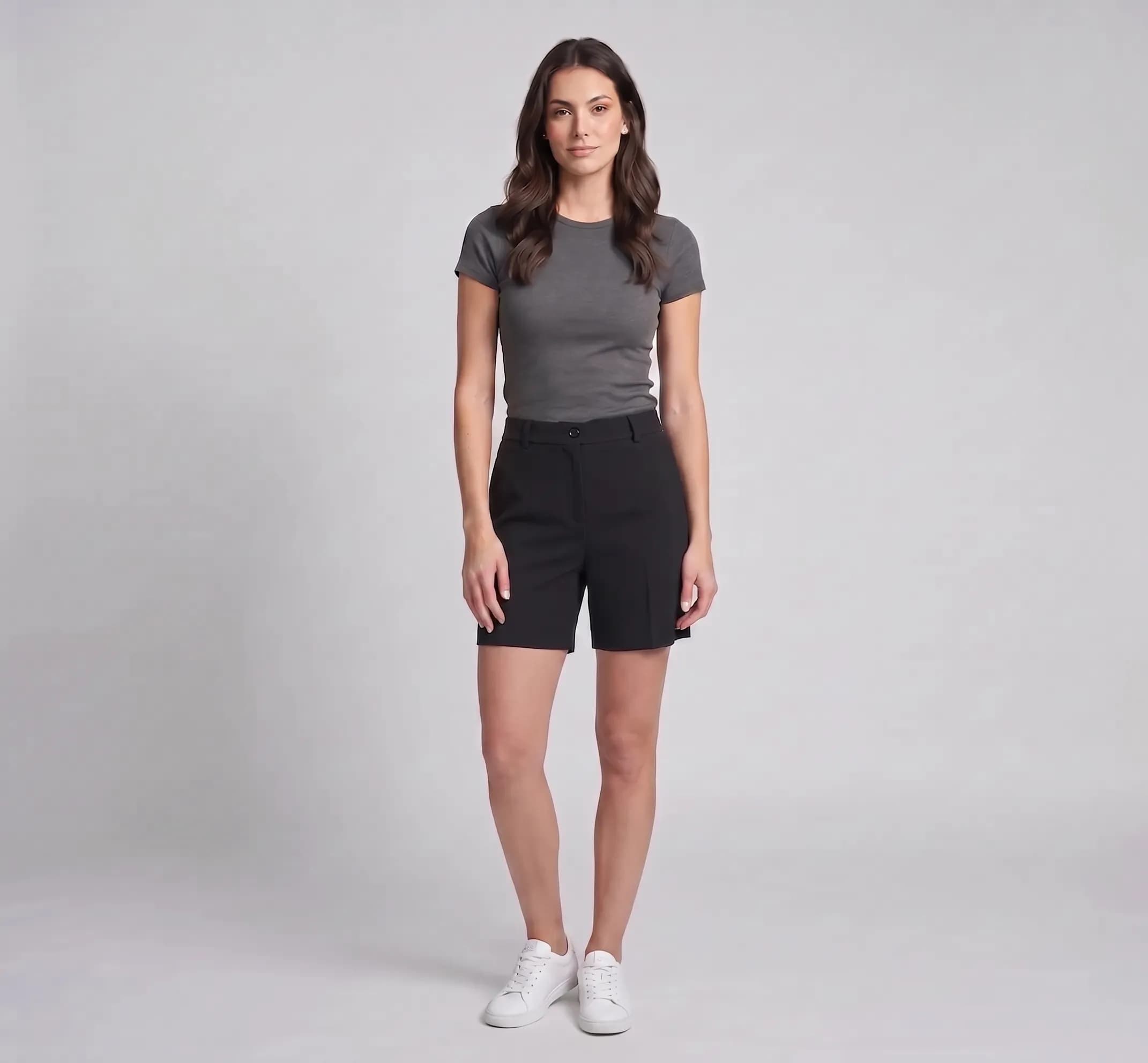 Merino Wool Pleatless Shorts